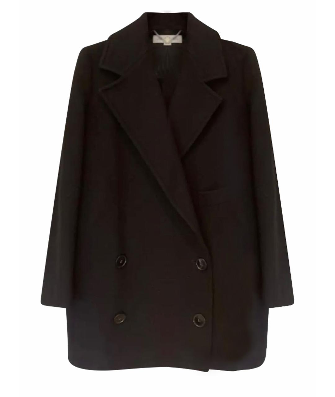 STELLA MCCARTNEY Черное шерстяное пальто, фото 1