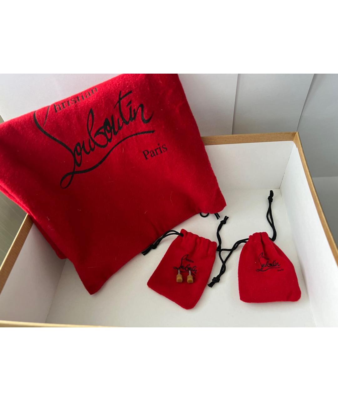 CHRISTIAN LOUBOUTIN Бежевые туфли из лакированной кожи, фото 7