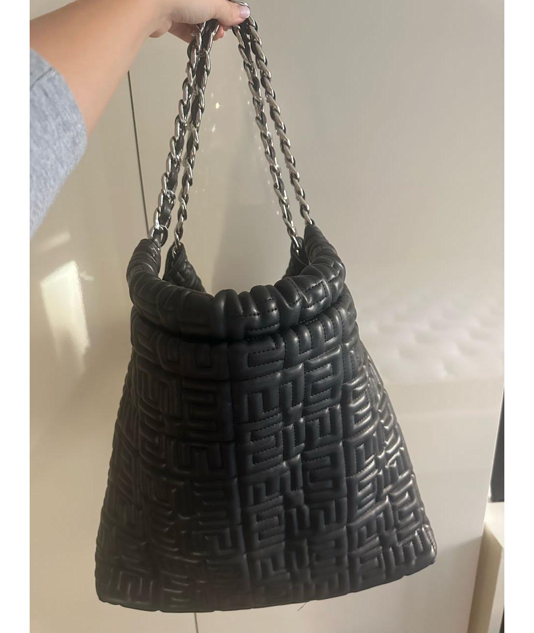 ERMANNO SCERVINO Черная сумка через плечо из искусственной кожи, фото 3