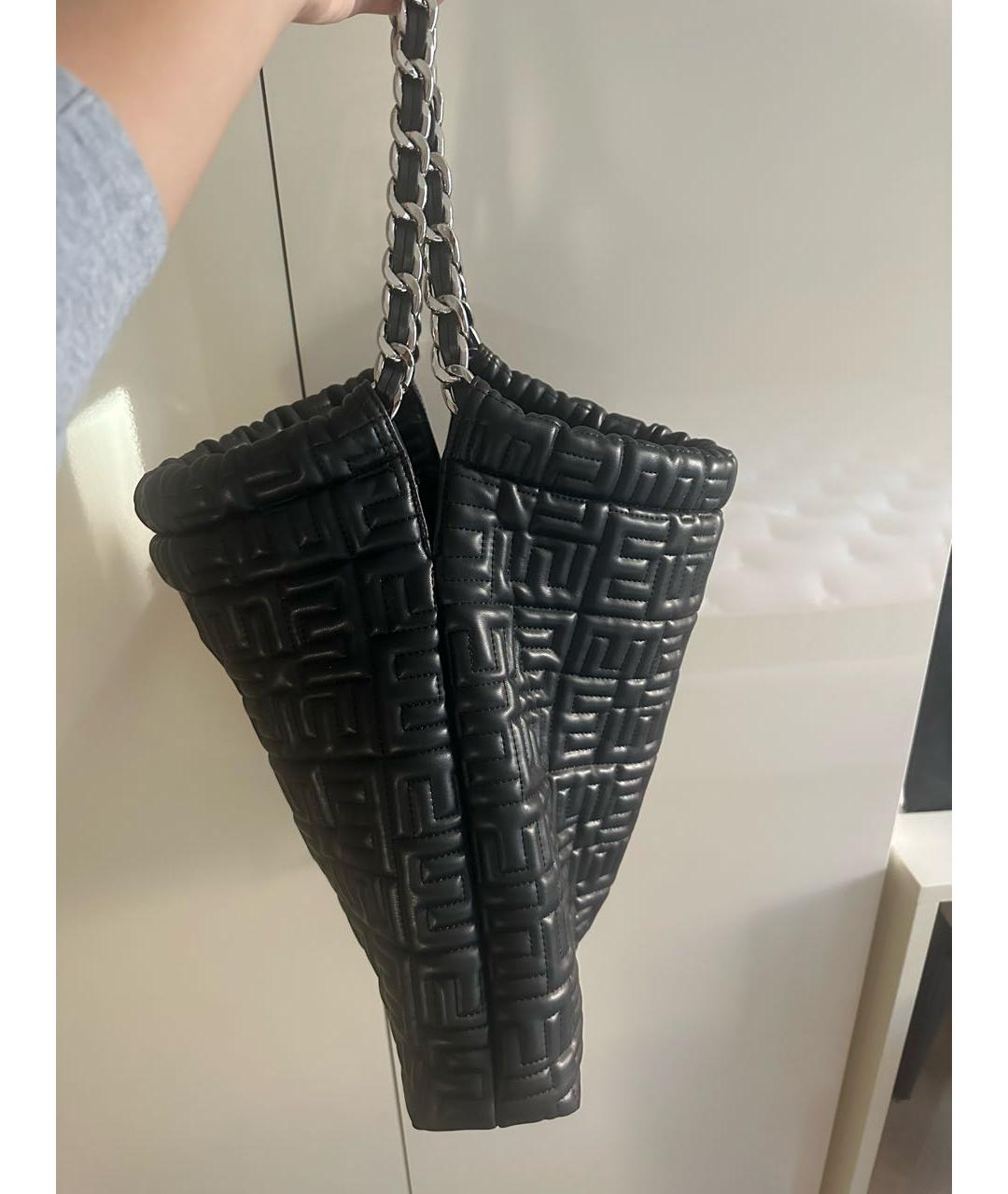 ERMANNO SCERVINO Черная сумка через плечо из искусственной кожи, фото 2