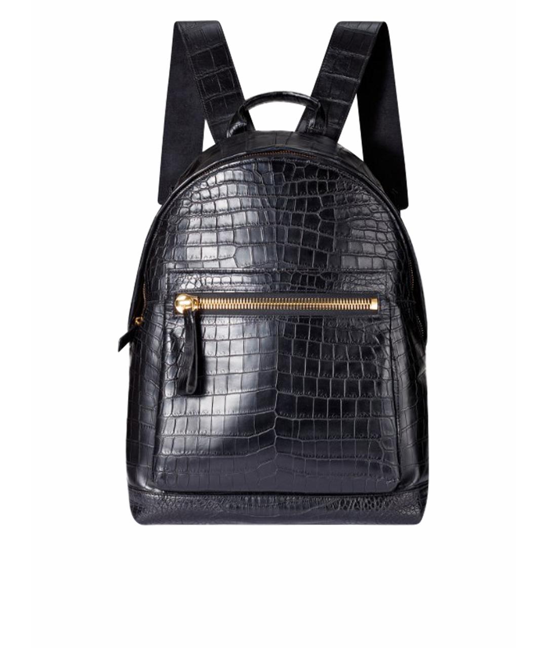 PHILIPP PLEIN Черный рюкзак из экзотической кожи, фото 1