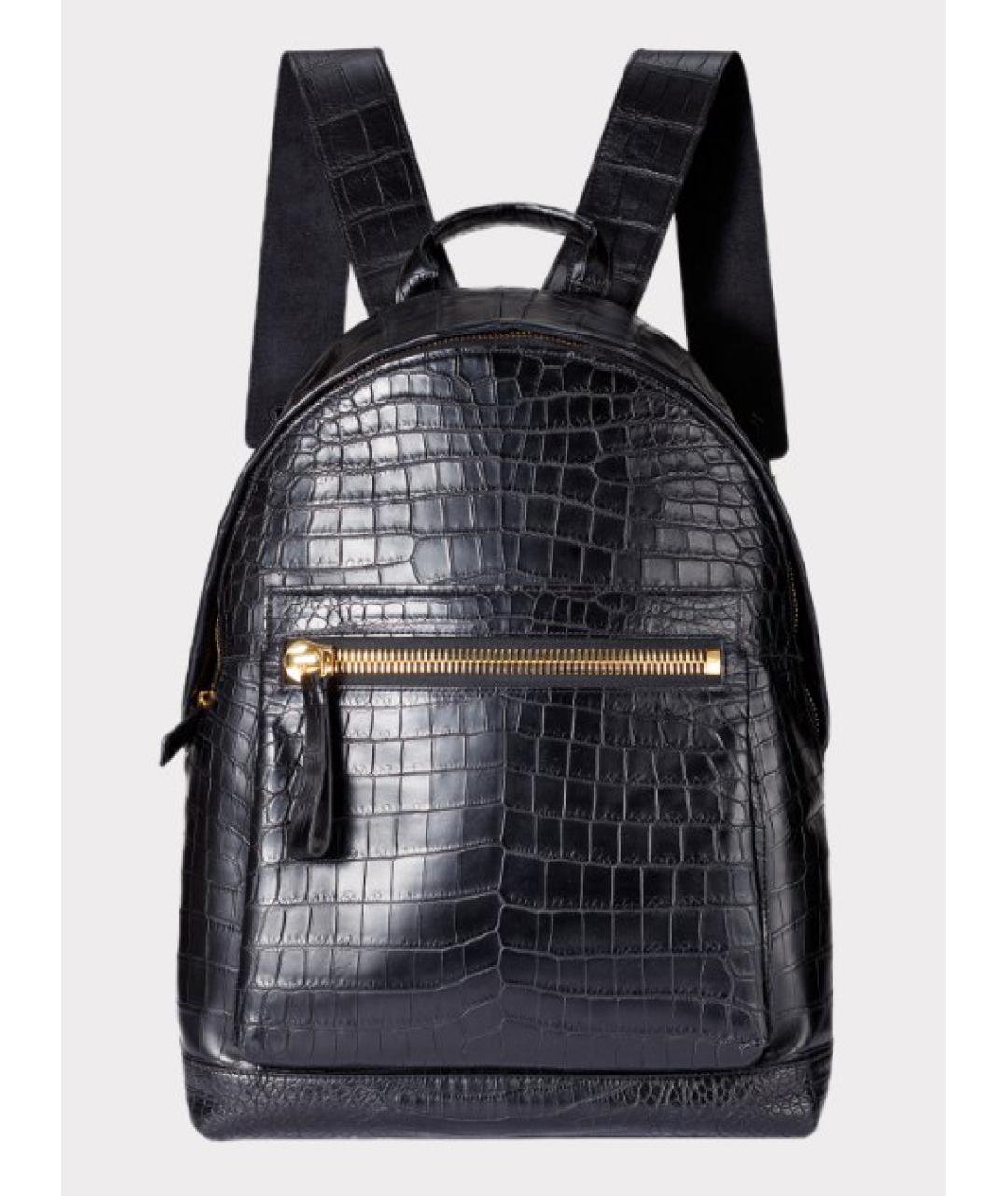 PHILIPP PLEIN Черный рюкзак из экзотической кожи, фото 4