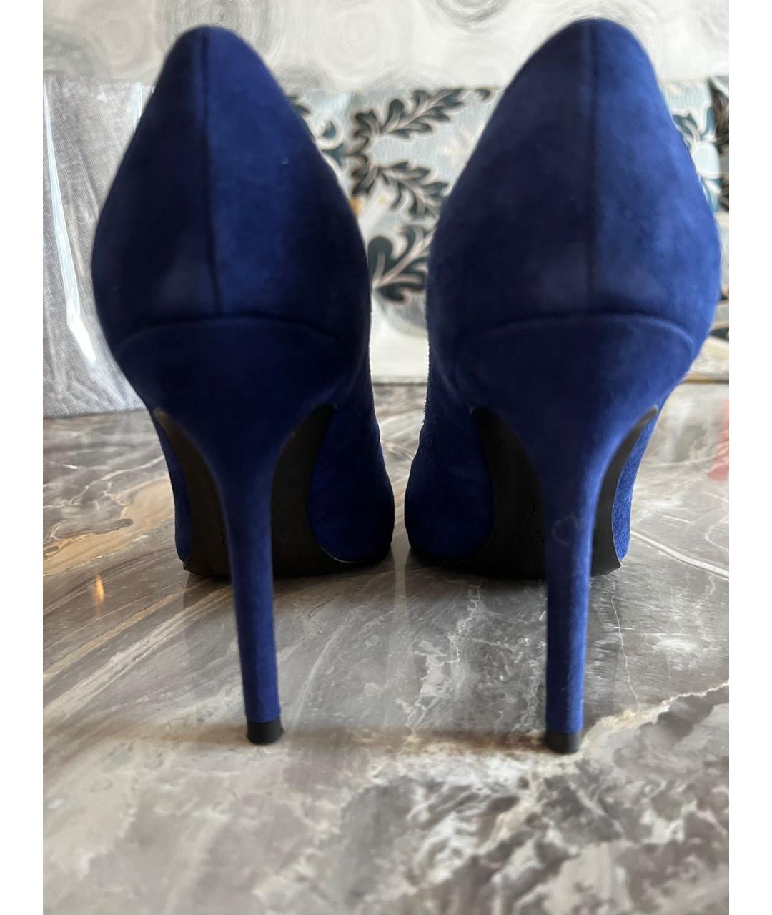 STUART WEITZMAN Синие замшевые туфли, фото 3