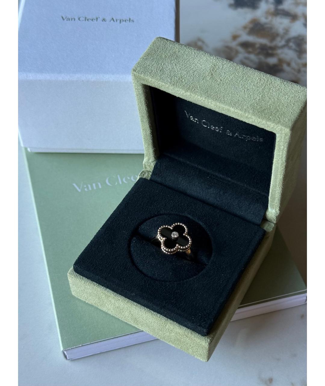 VAN CLEEF & ARPELS Черное кольцо из желтого золота, фото 3
