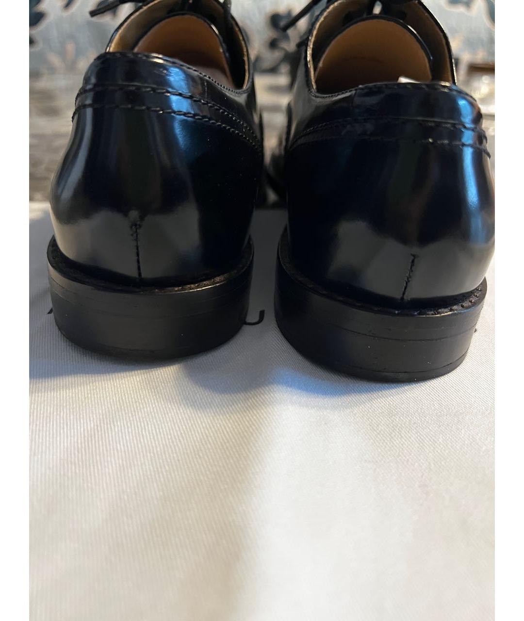 MARC JACOBS Черные кожаные брогги и оксфорды, фото 5