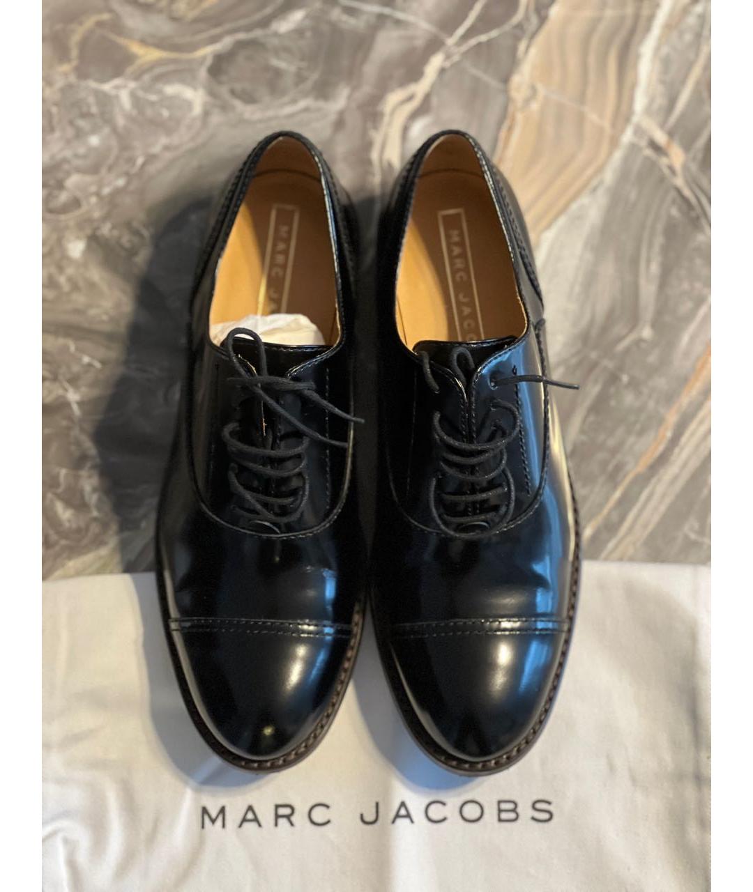 MARC JACOBS Черные кожаные брогги и оксфорды, фото 3