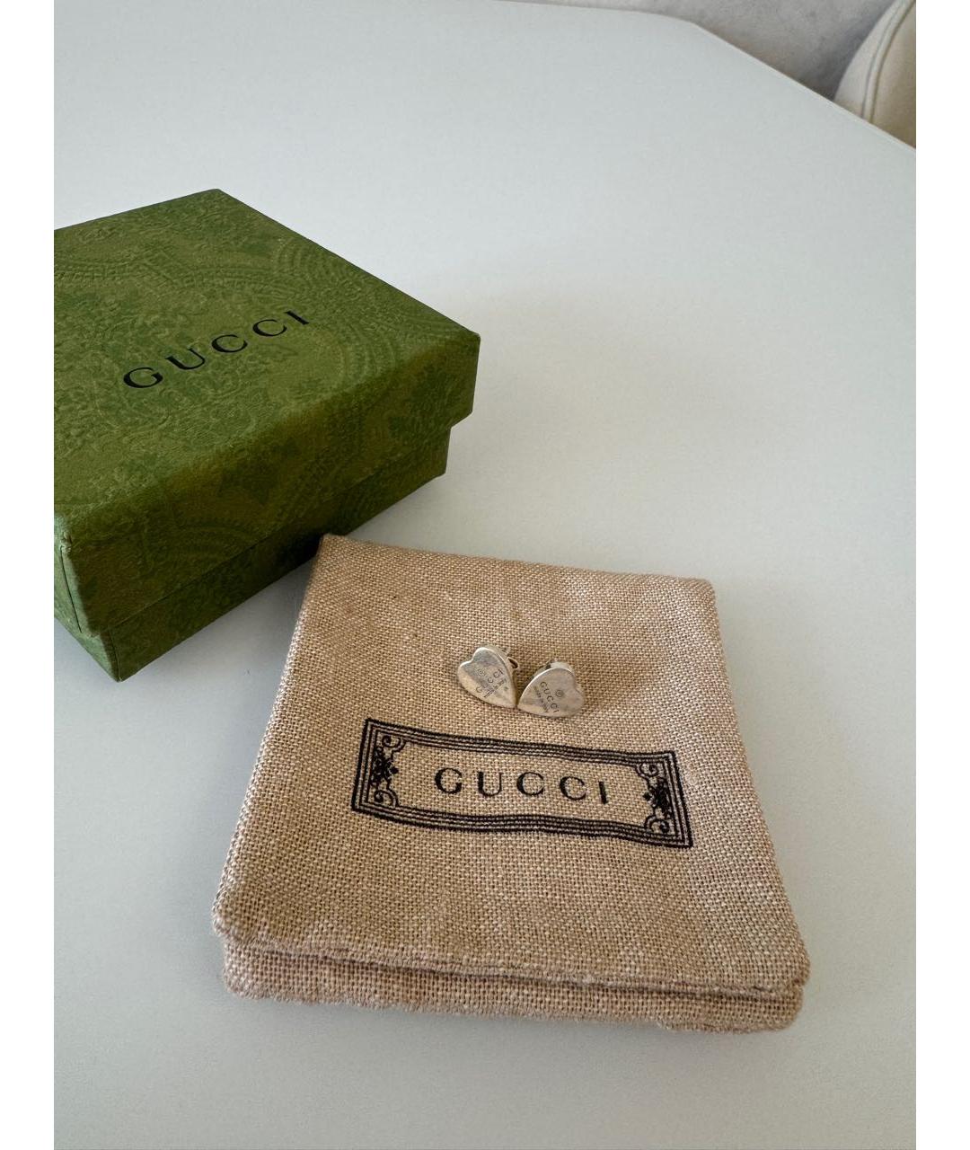 GUCCI Серебряные серебряные серьги, фото 4