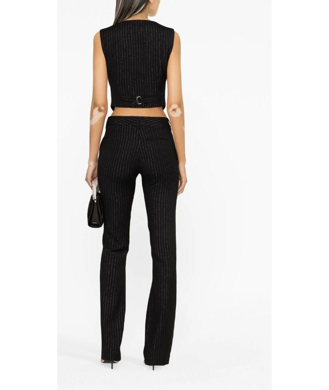 ALESSANDRA RICH Черный шерстяной жилет, фото 4