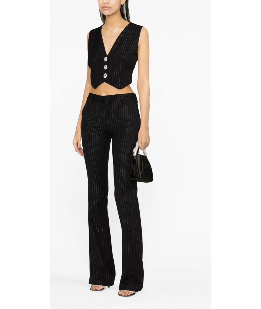 ALESSANDRA RICH Черный шерстяной жилет, фото 2