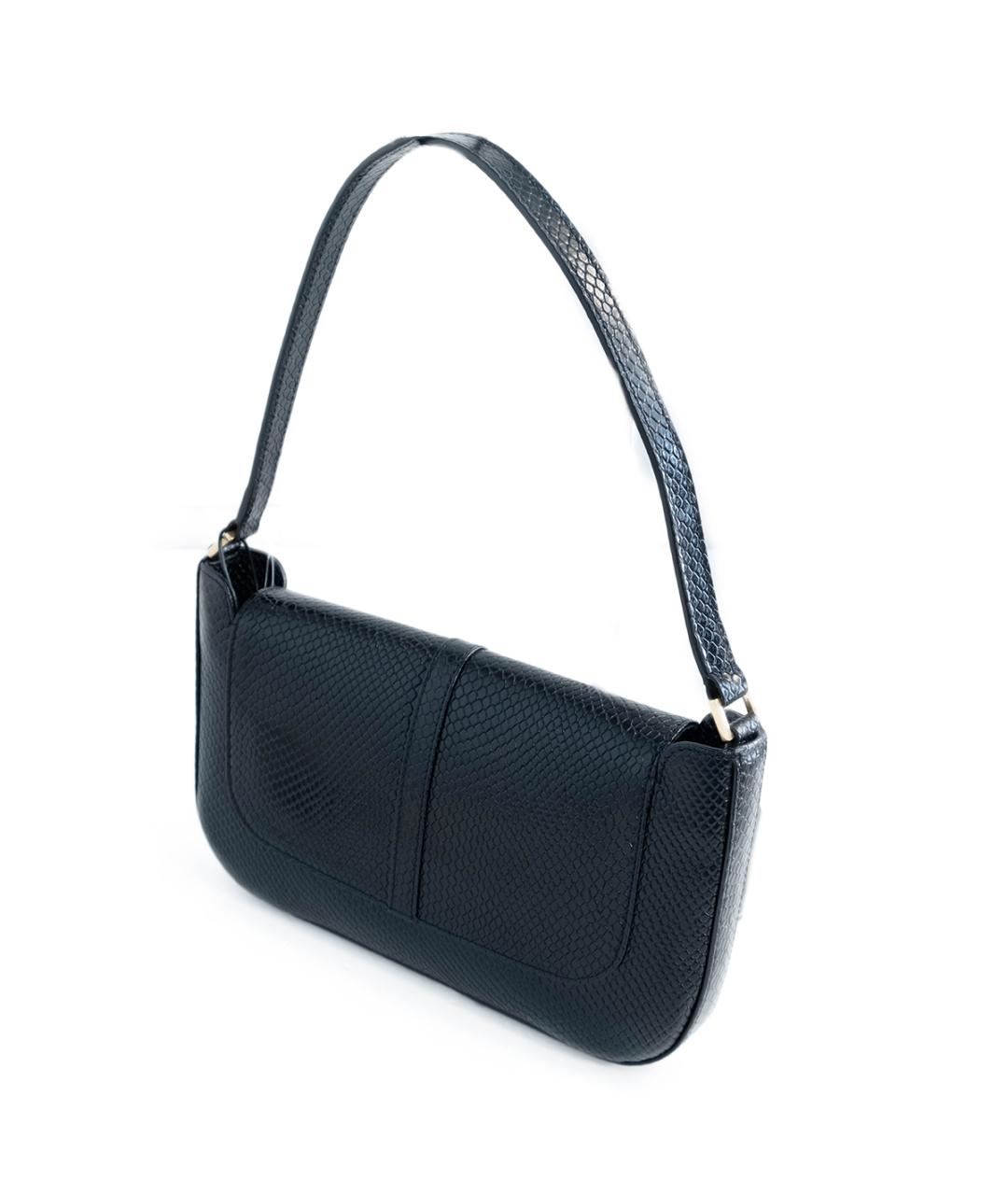 BY FAR Черная кожаная сумка с короткими ручками, фото 3