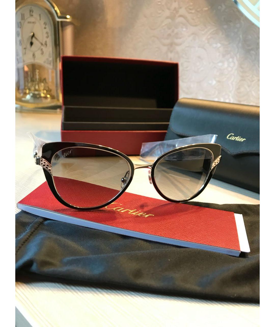CARTIER Серебряные металлические солнцезащитные очки, фото 7
