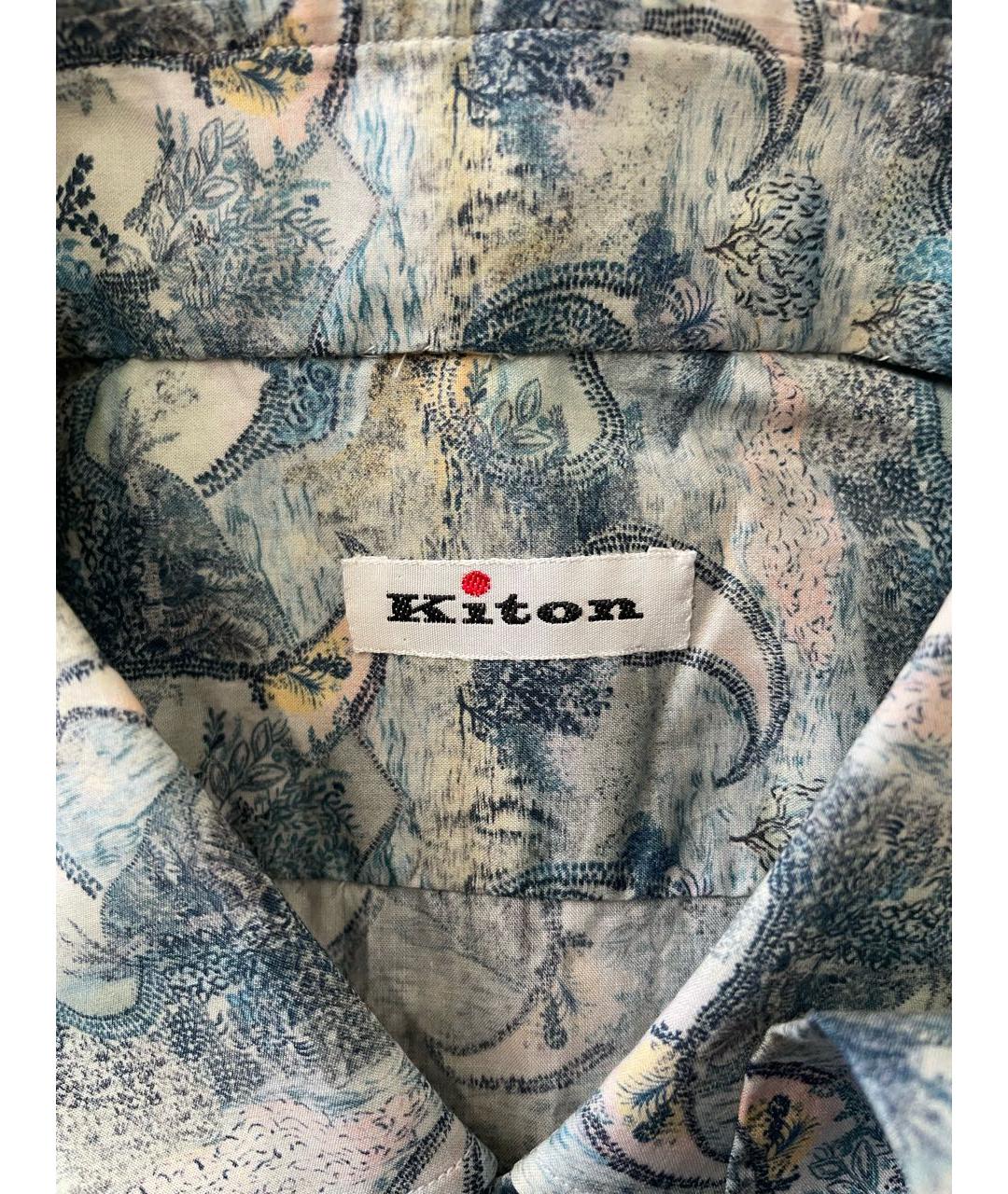 KITON Мульти хлопковая кэжуал рубашка, фото 3