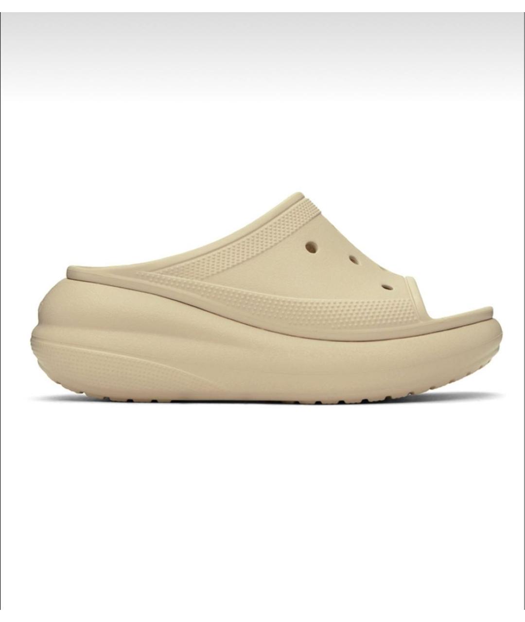 CROCS Бежевые резиновые сабо, фото 5