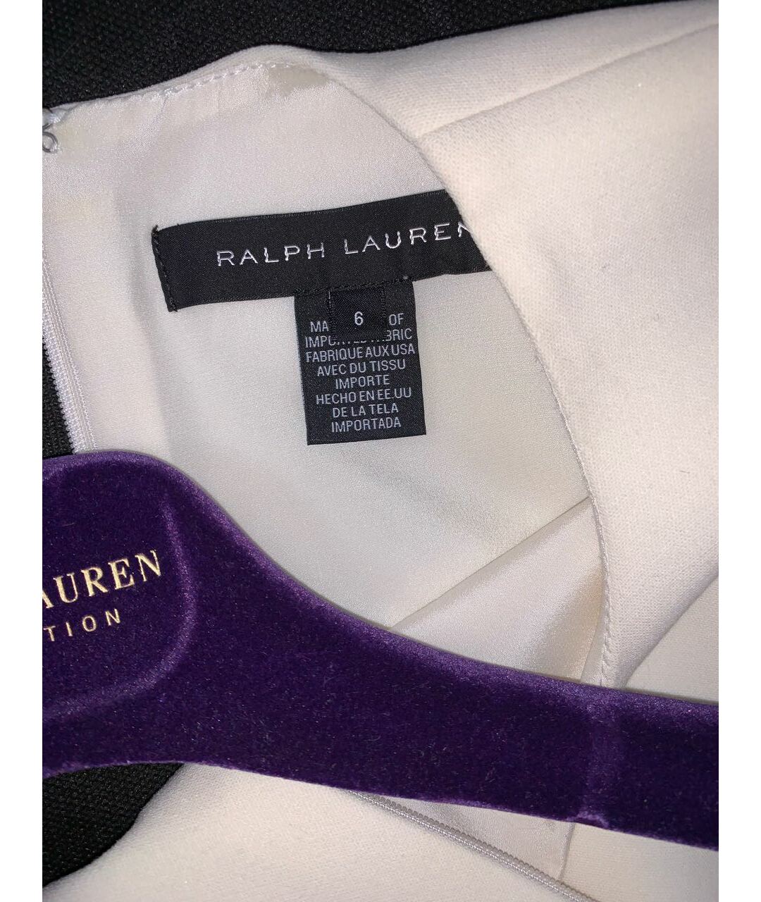 RALPH LAUREN Белое шерстяное повседневное платье, фото 2