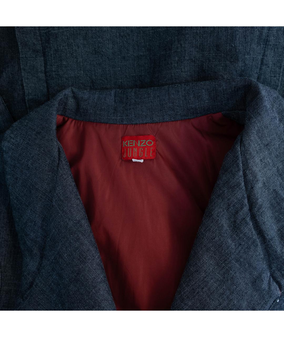 KENZO Темно-синее деним пальто, фото 3