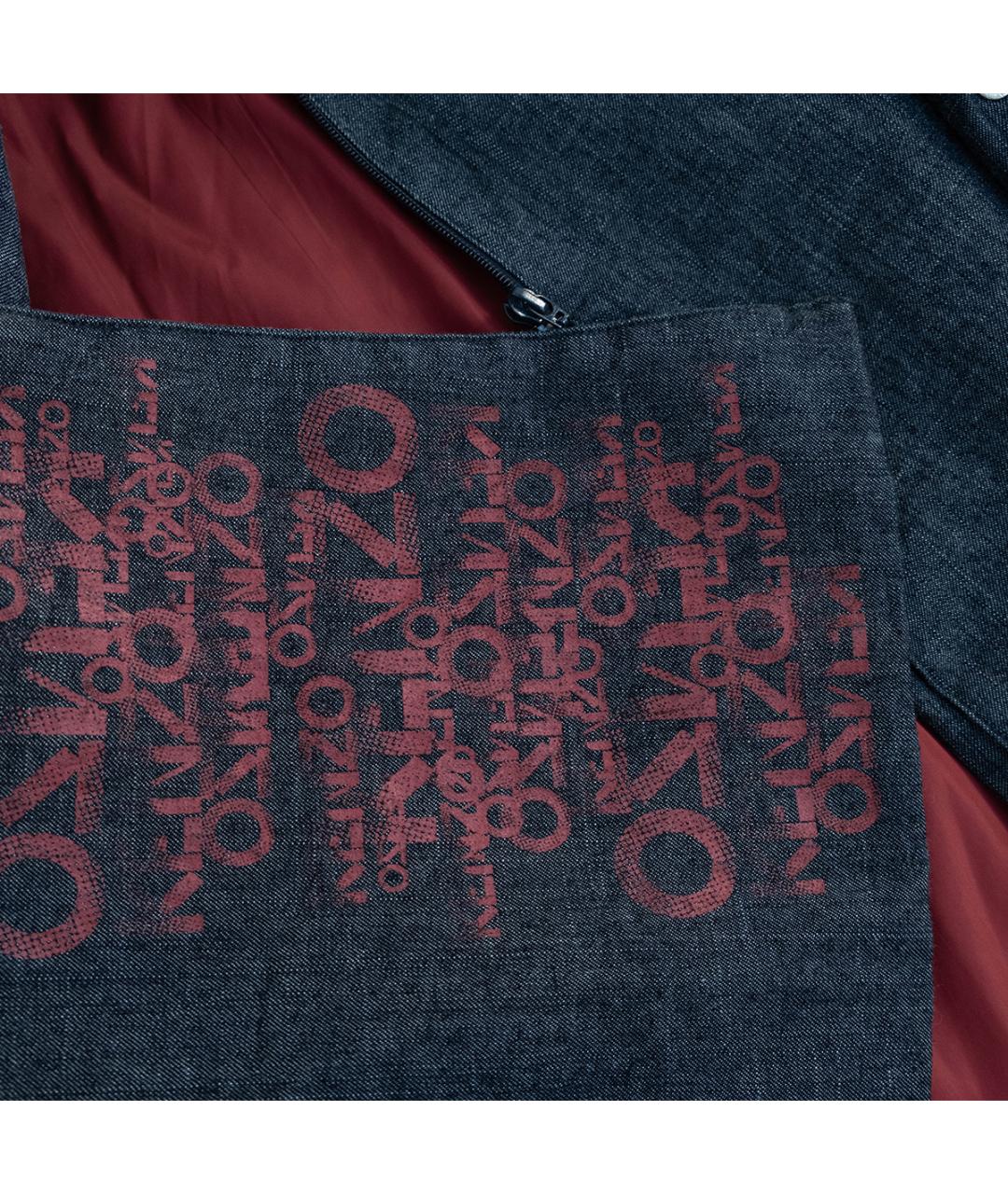 KENZO Темно-синее деним пальто, фото 5