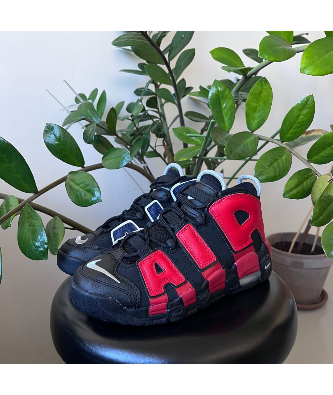 NIKE Черные кожаные высокие кроссовки / кеды, фото 2