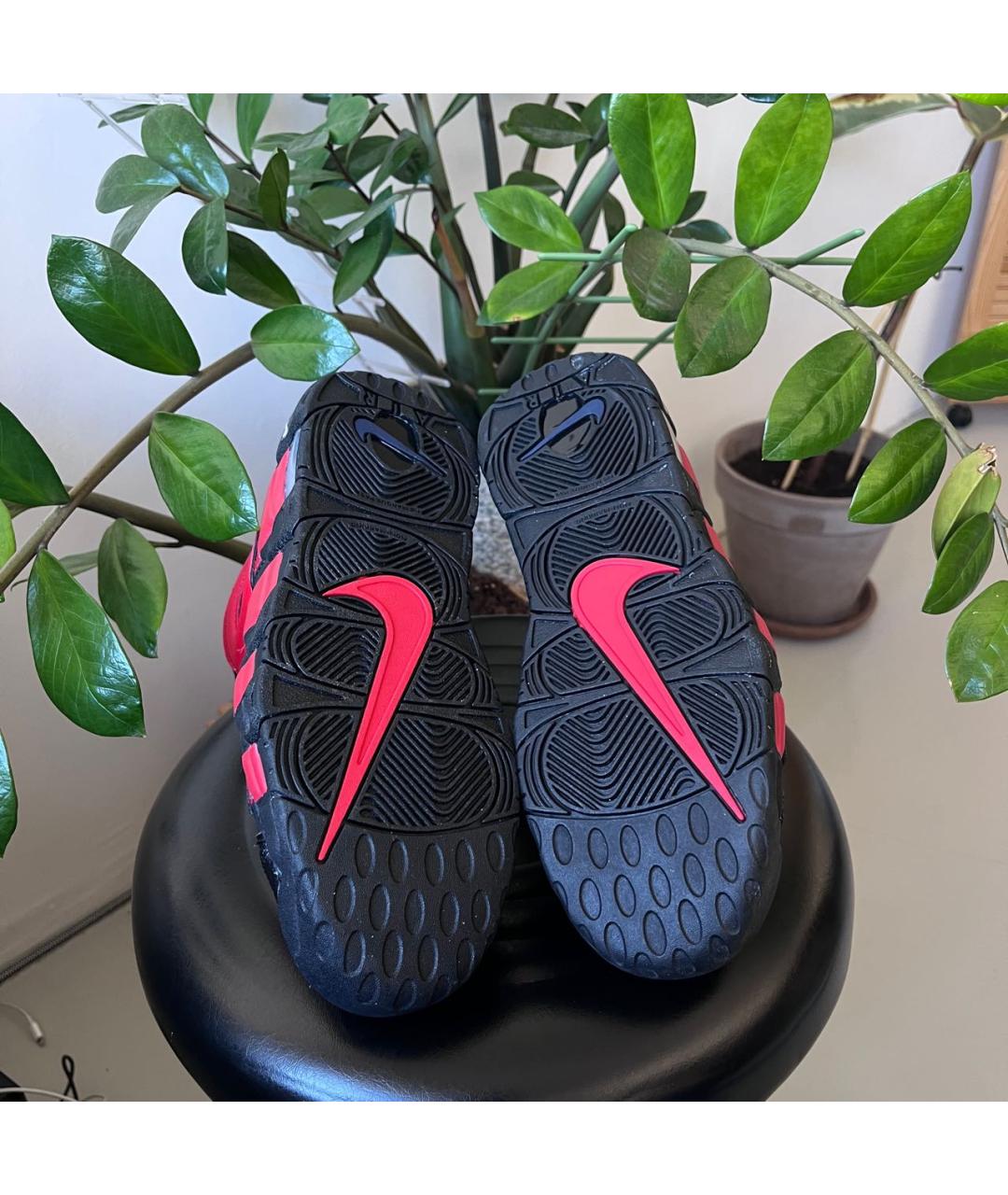 NIKE Черные кожаные высокие кроссовки / кеды, фото 7