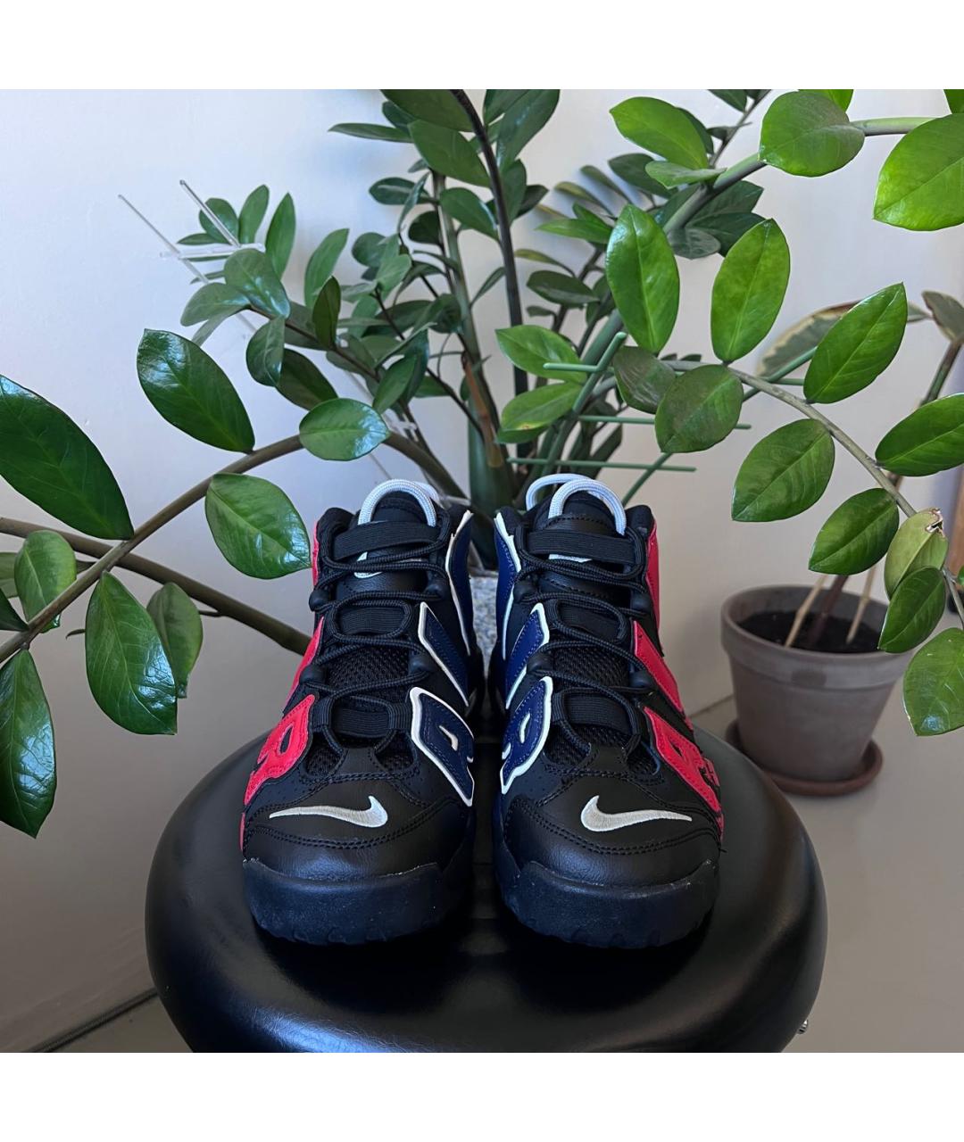 NIKE Черные кожаные высокие кроссовки / кеды, фото 3