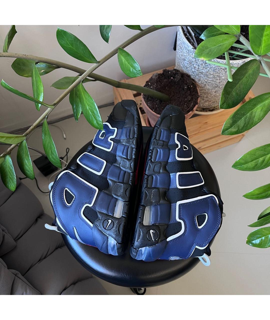 NIKE Черные кожаные высокие кроссовки / кеды, фото 5