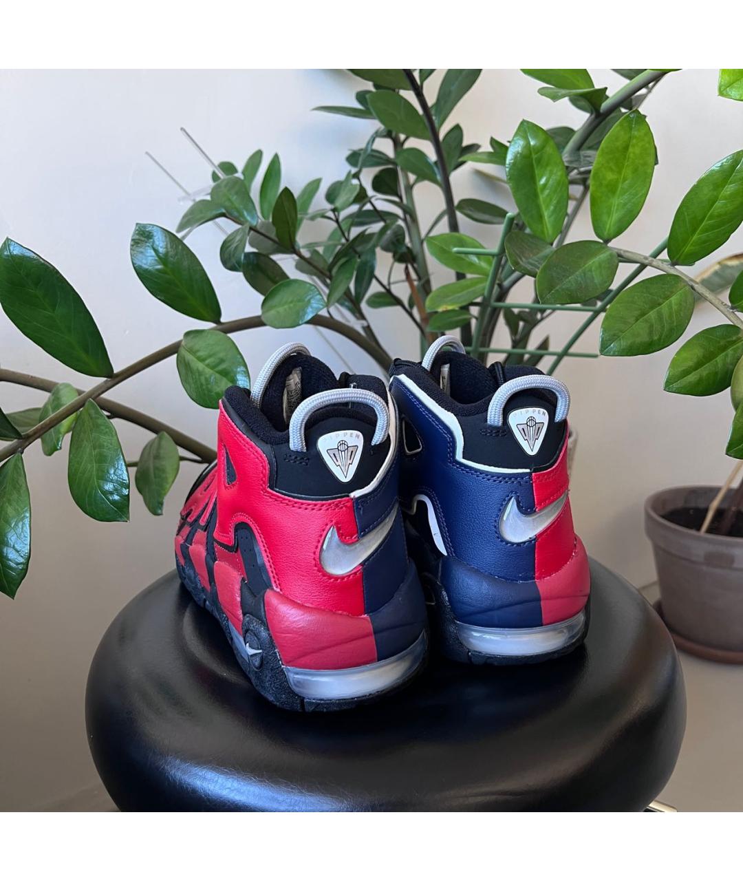 NIKE Черные кожаные высокие кроссовки / кеды, фото 6