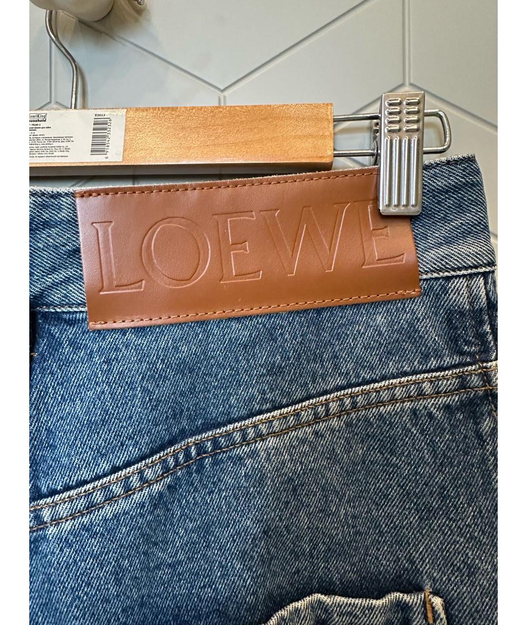 LOEWE Синие прямые джинсы, фото 3