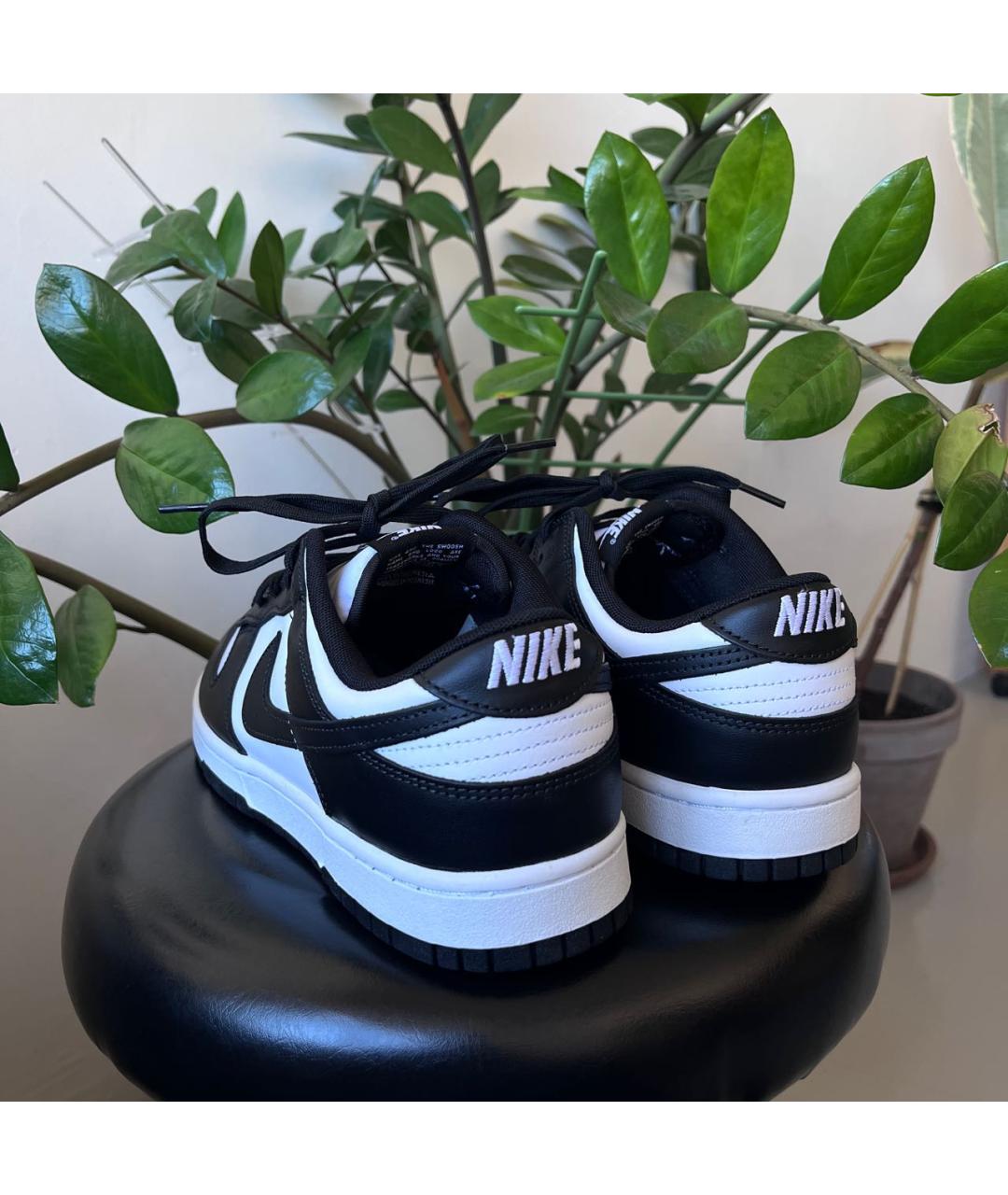 NIKE Черные кожаные высокие кроссовки / кеды, фото 6