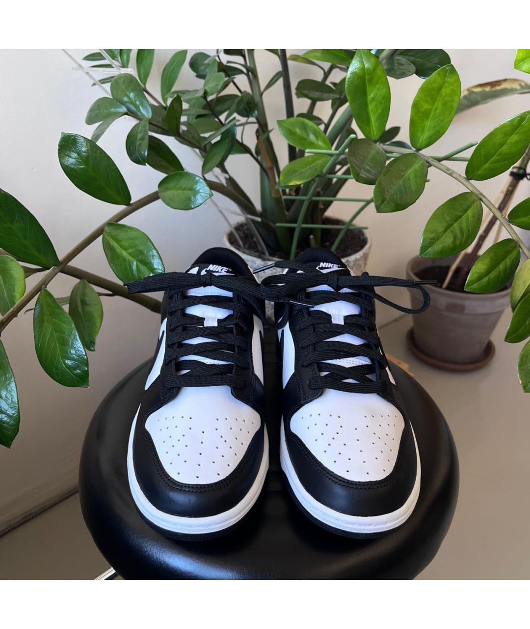 NIKE Черные кожаные высокие кроссовки / кеды, фото 3