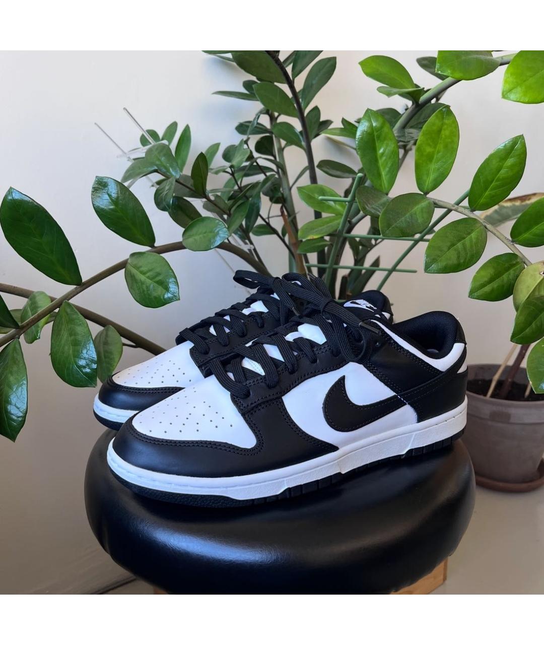 NIKE Черные кожаные высокие кроссовки / кеды, фото 2