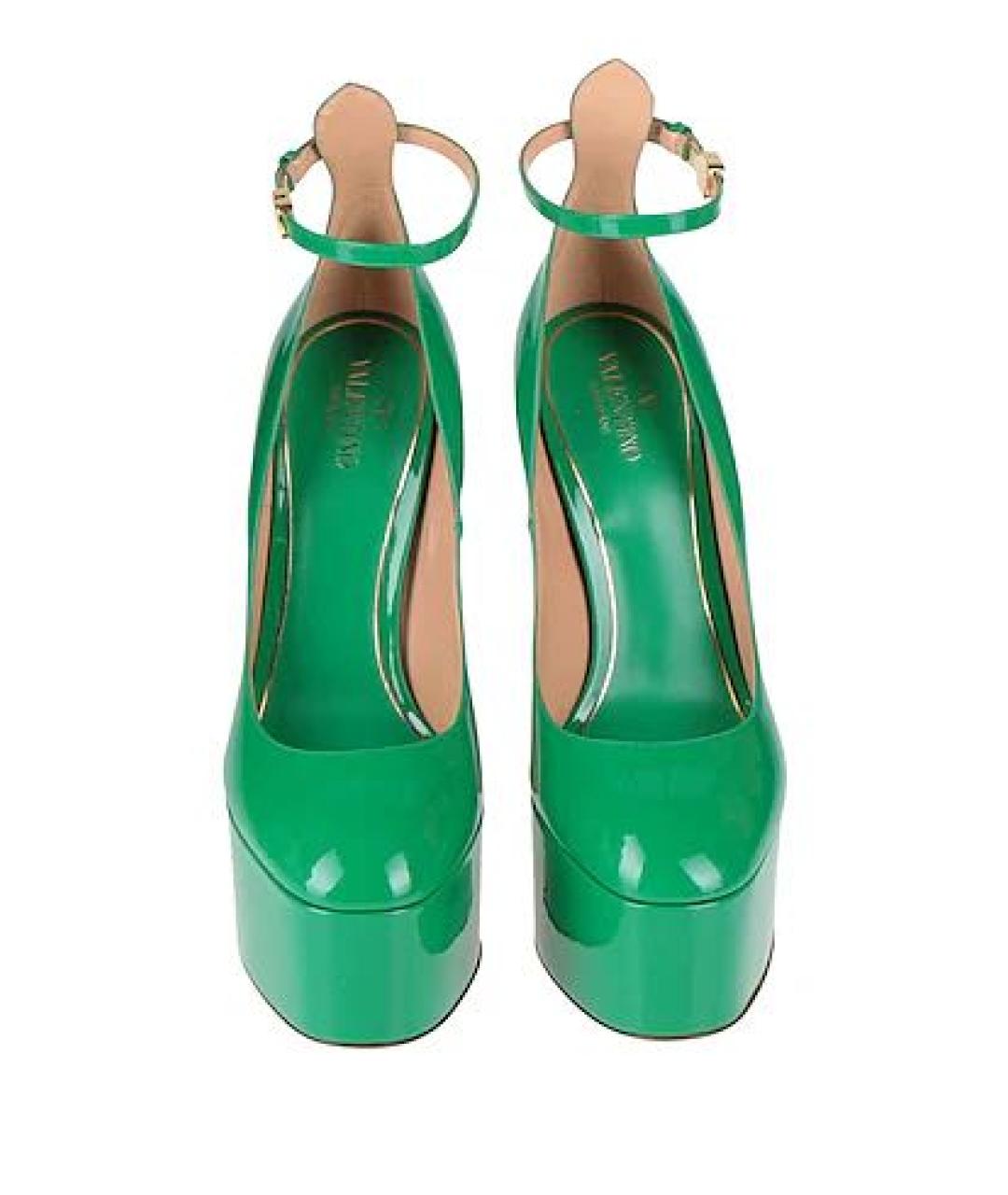 VALENTINO Зеленые туфли из лакированной кожи, фото 4