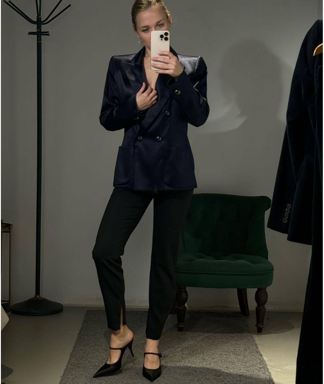 DOLCE&GABBANA Черные шерстяные брюки узкие, фото 6