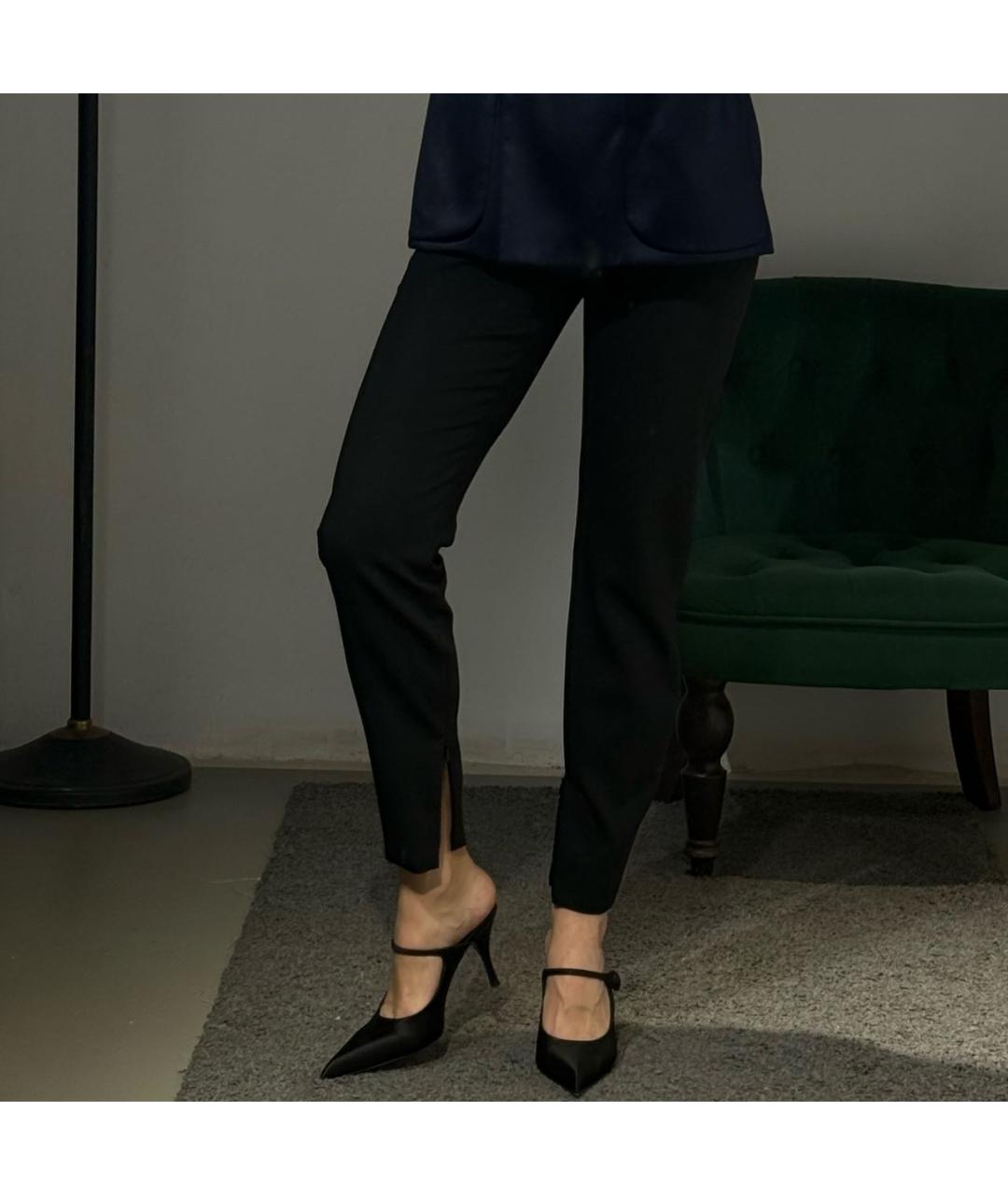 DOLCE&GABBANA Черные шерстяные брюки узкие, фото 5