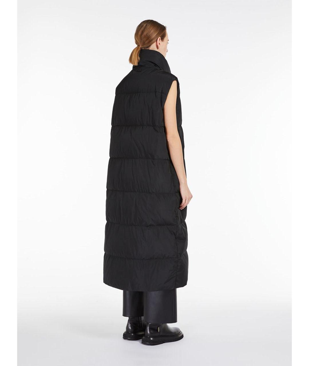 MAX MARA Черный полиэстеровый жилет, фото 3