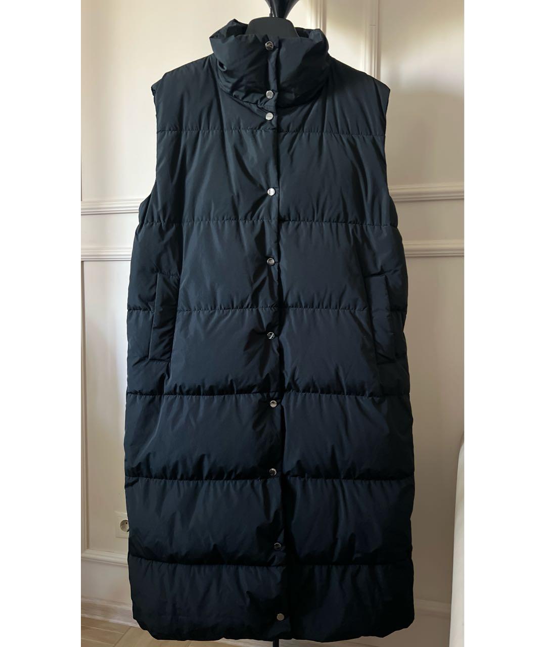 MAX MARA Черный полиэстеровый жилет, фото 5