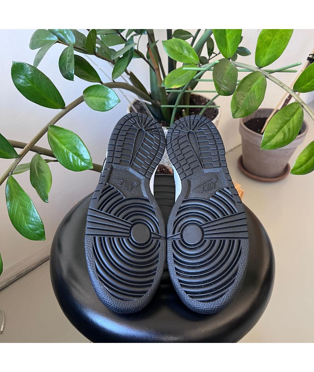 NIKE Черные кожаные кроссовки, фото 7