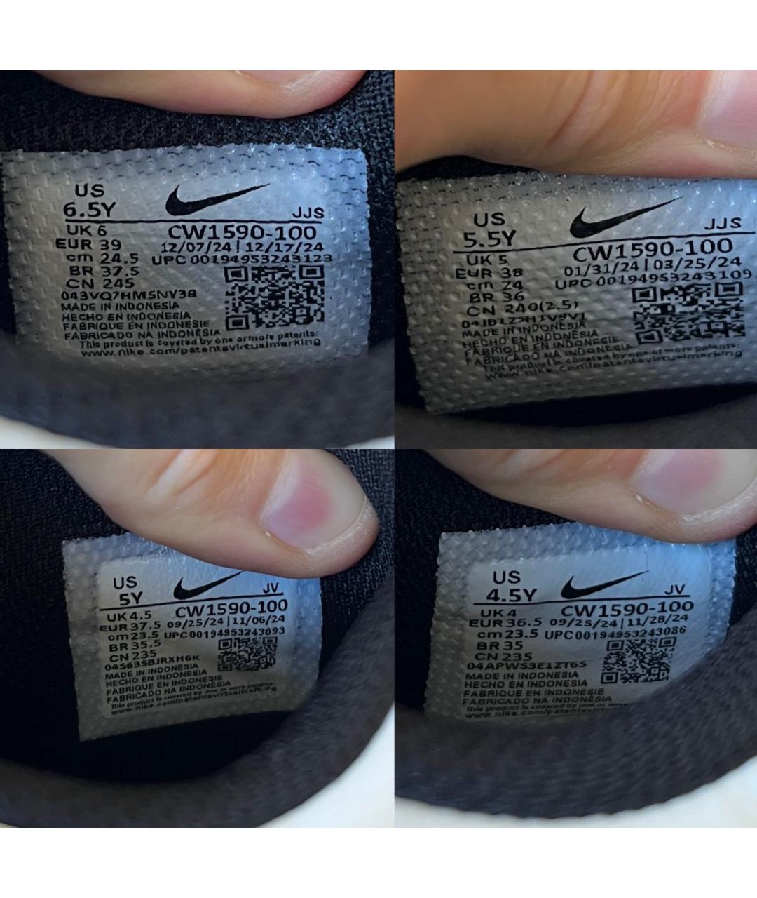 NIKE Черные кожаные кроссовки, фото 8