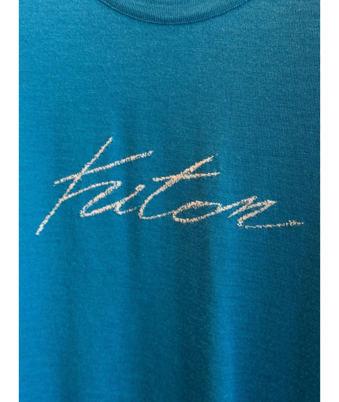 KITON Бирюзовая кашемировая футболка, фото 4