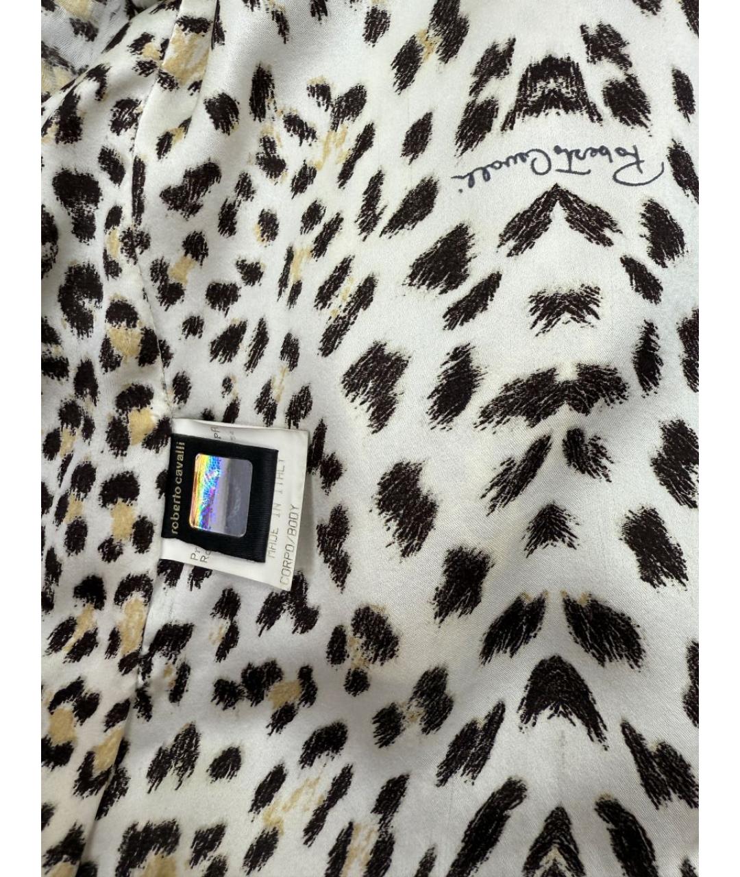 ROBERTO CAVALLI Серая кожаная куртка, фото 6