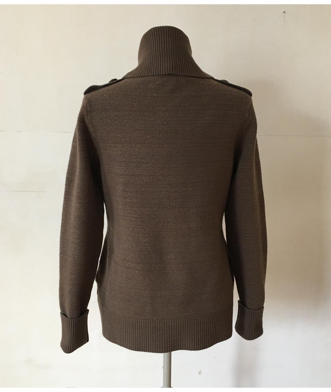 BURBERRY Коричневый шерстяной кардиган, фото 2
