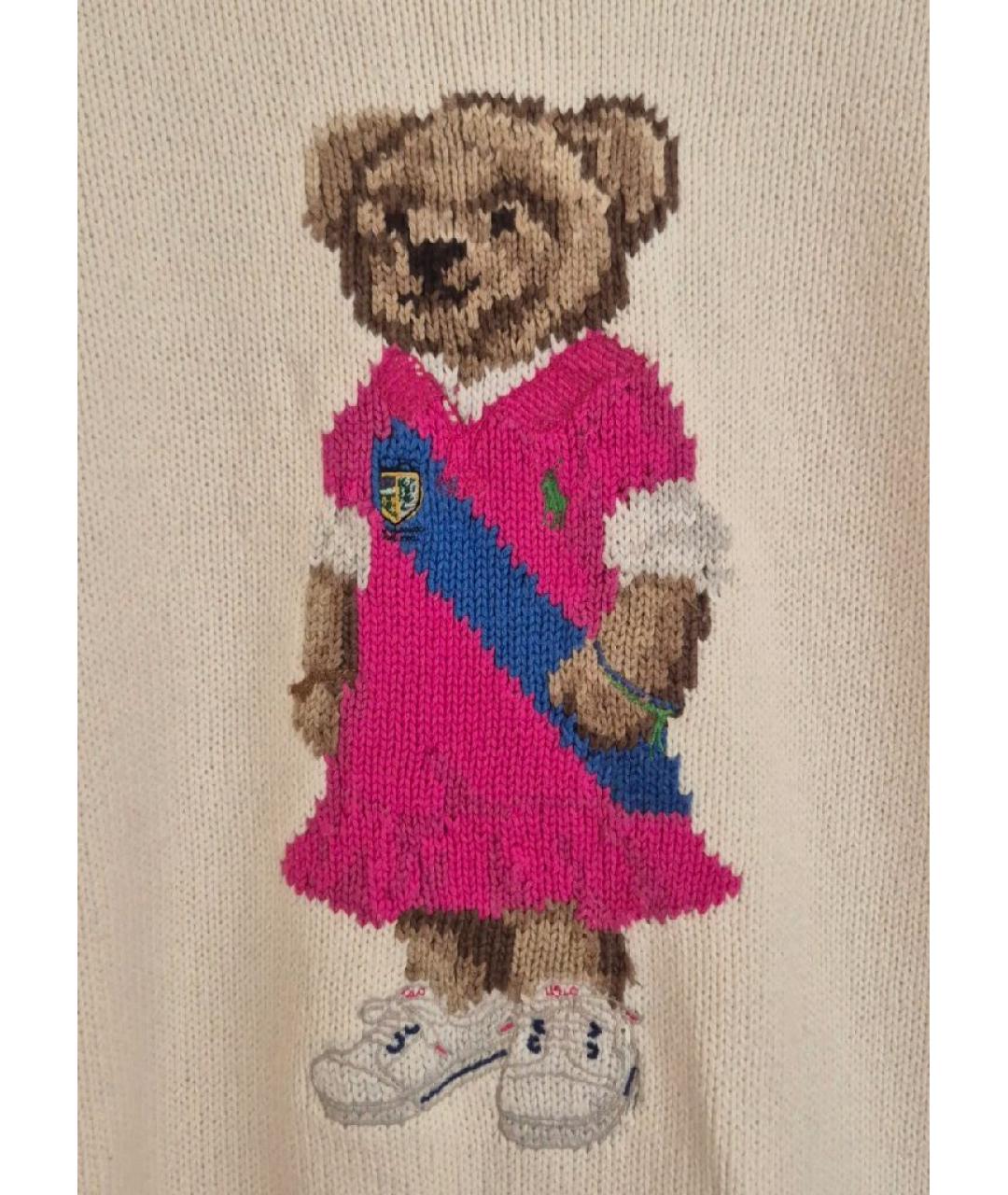 POLO RALPH LAUREN Белый хлопковый джемпер / свитер, фото 3