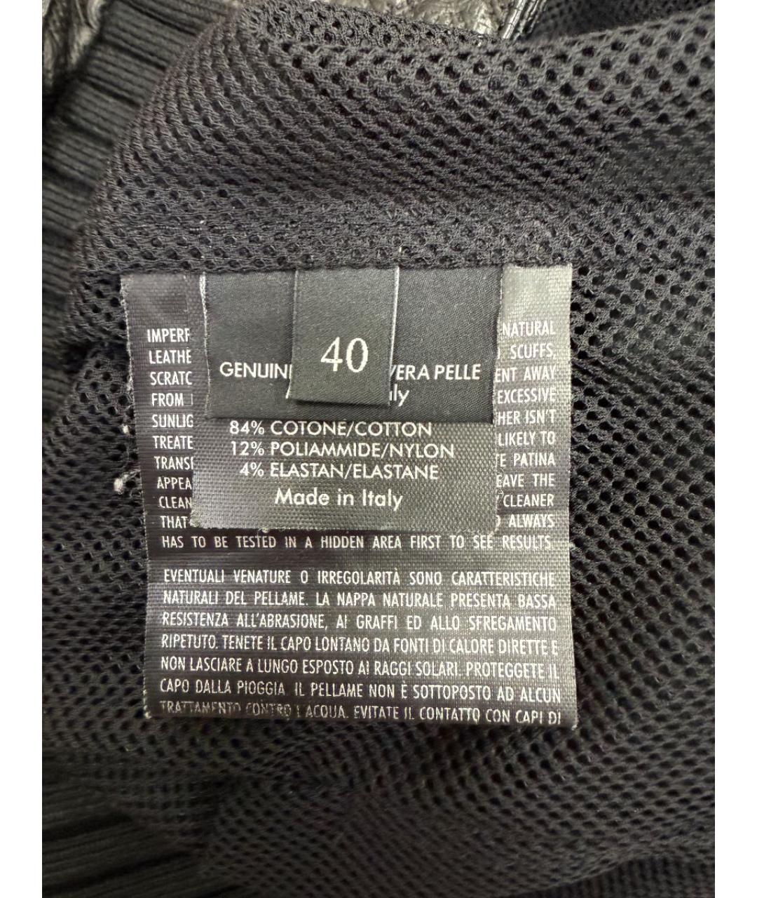 GUCCI Черная кожаная куртка, фото 4