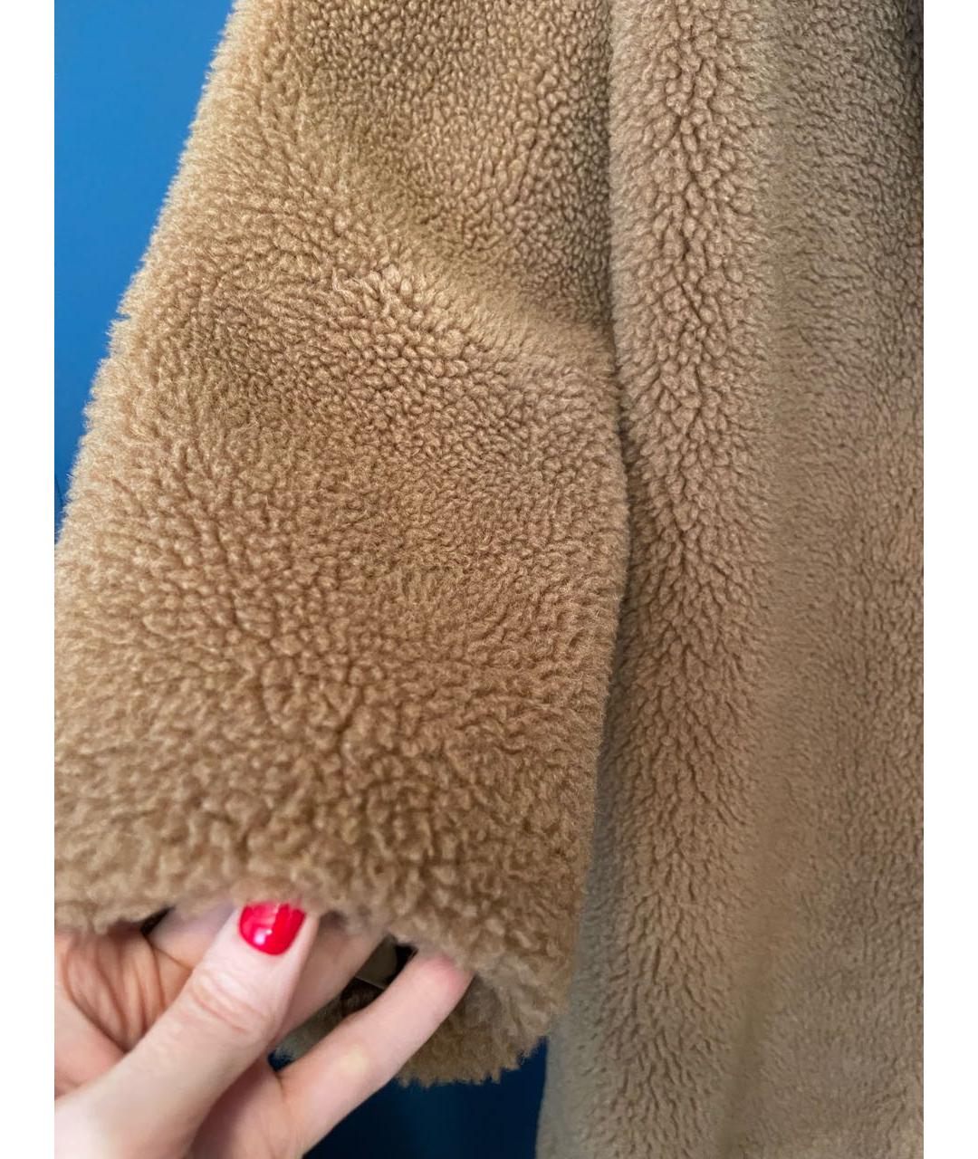 'S MAX MARA Коричневая шерстяная шуба, фото 3