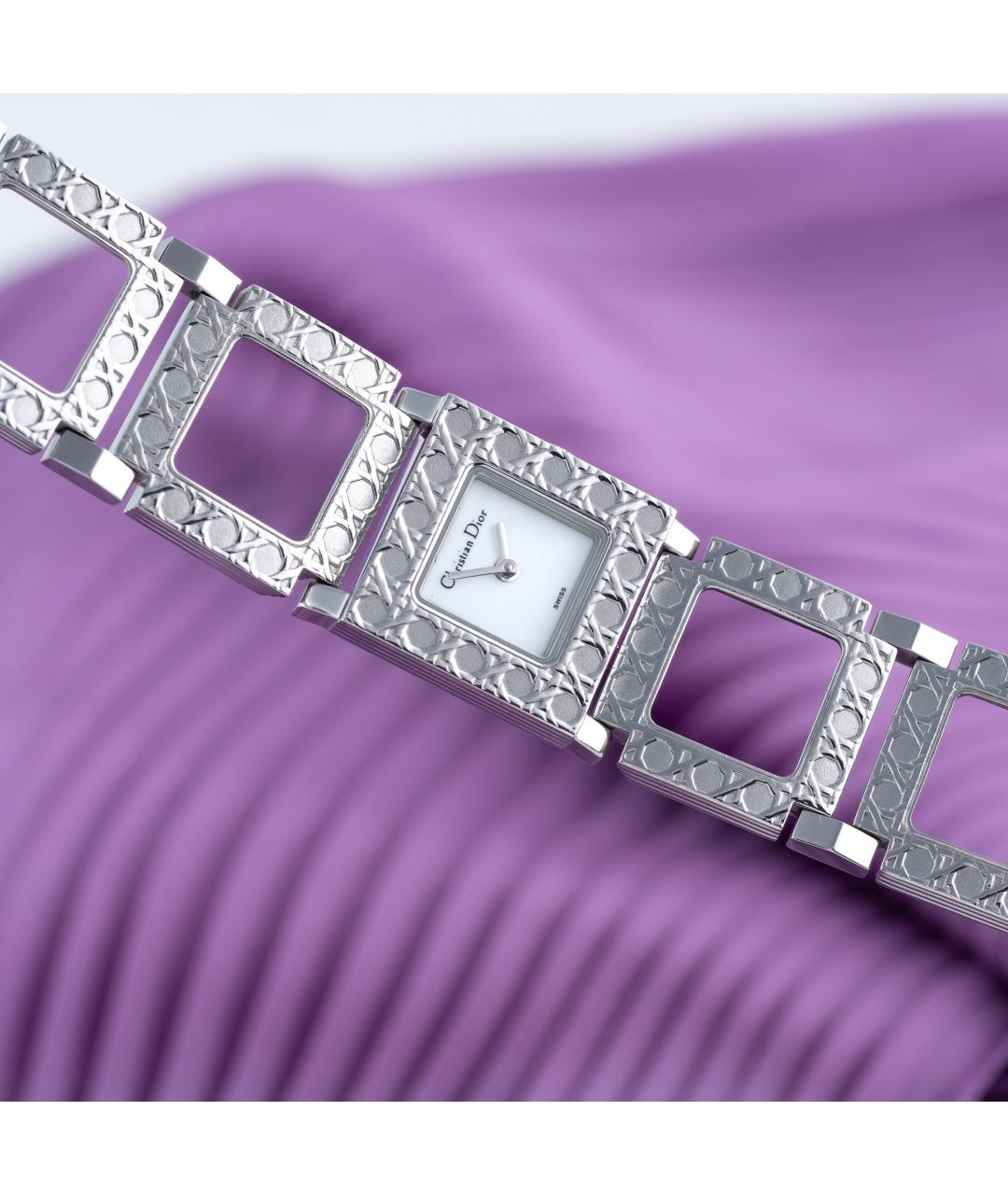 CHRISTIAN DIOR Белые металлические часы, фото 8