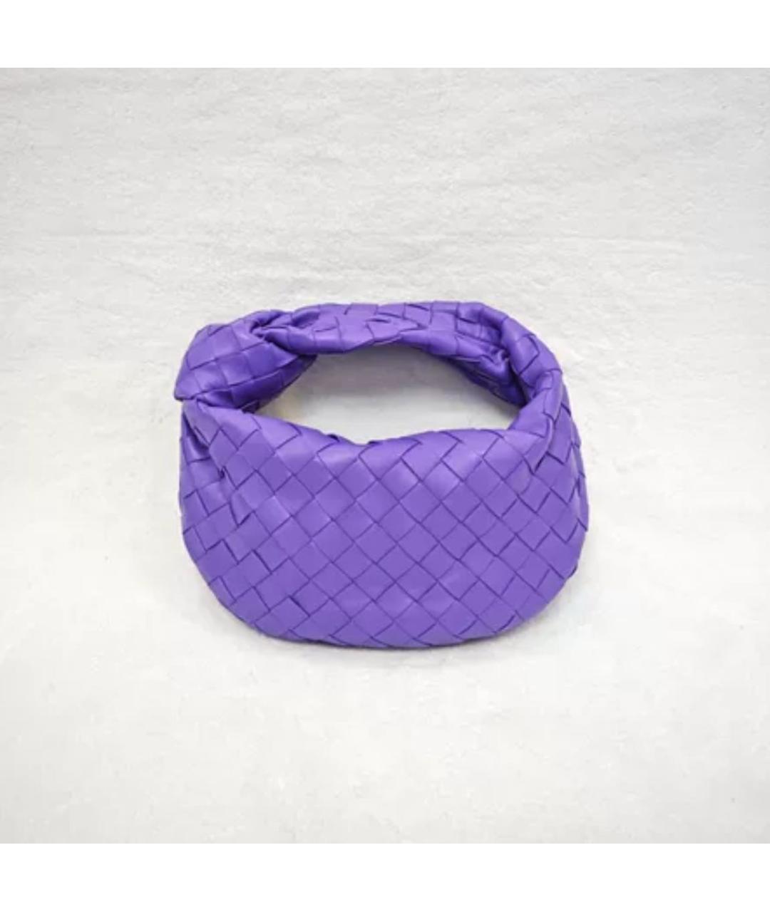 BOTTEGA VENETA Фиолетовая кожаная сумка с короткими ручками, фото 2