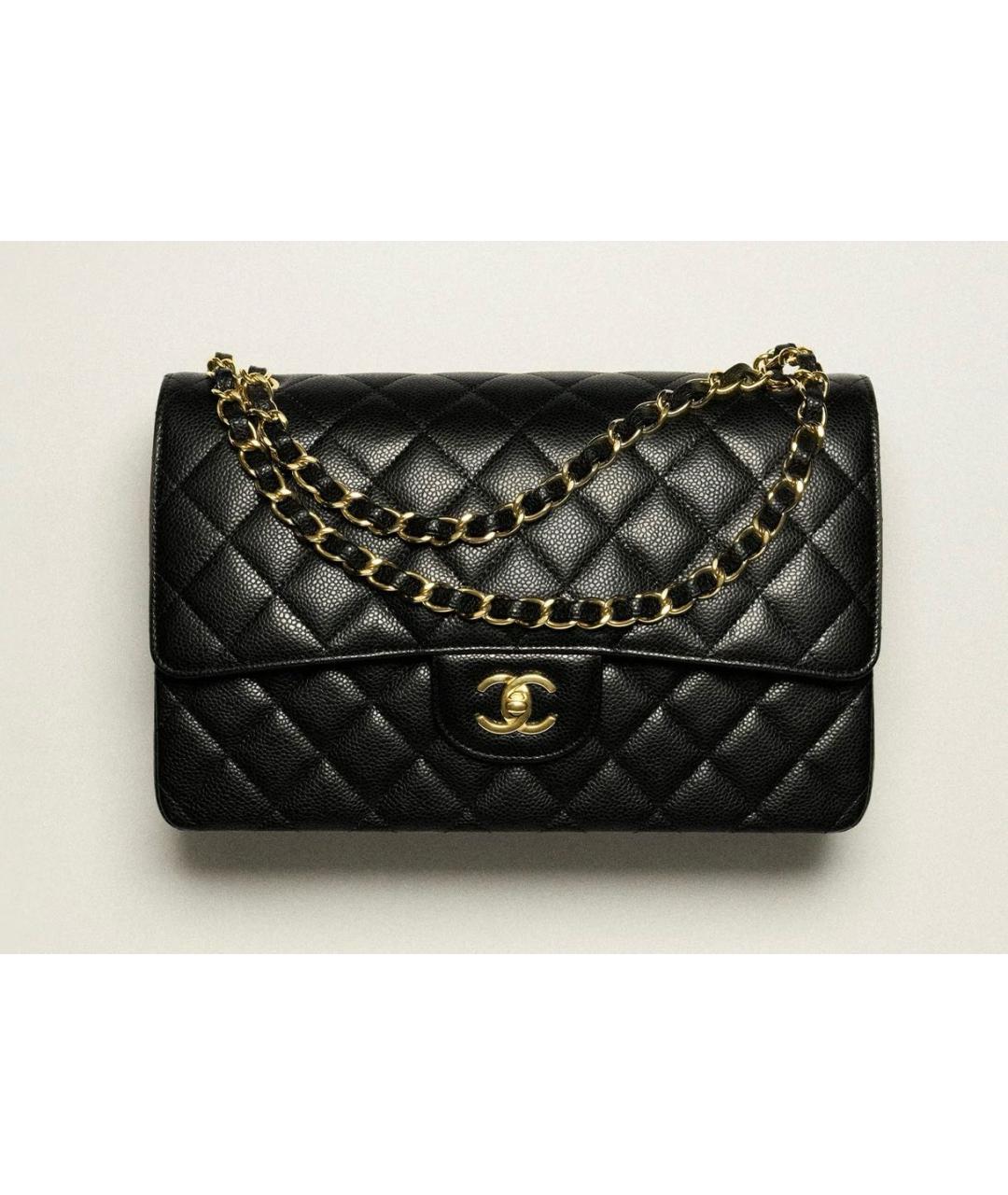 CHANEL Черная кожаная сумка через плечо, фото 9