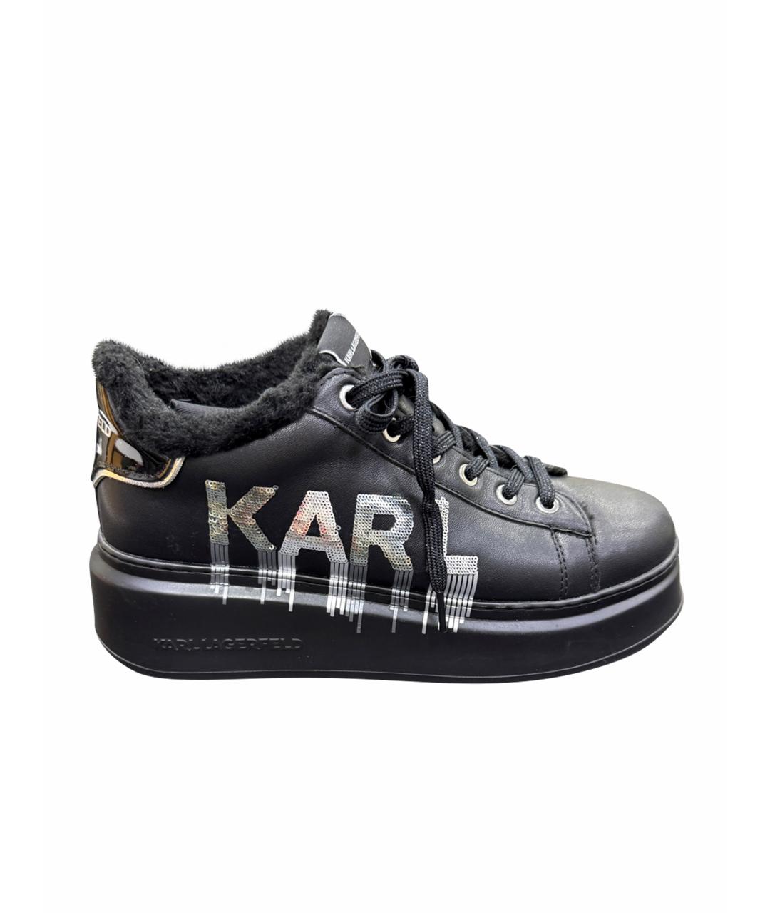 KARL LAGERFELD Черные кроссовки, фото 1