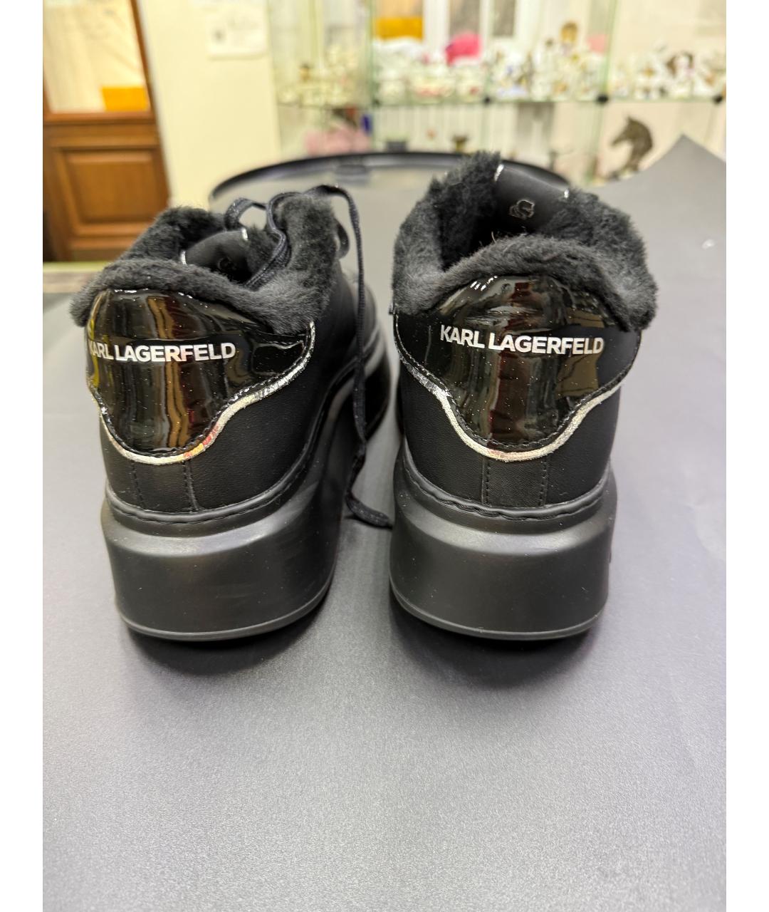KARL LAGERFELD Черные кроссовки, фото 4