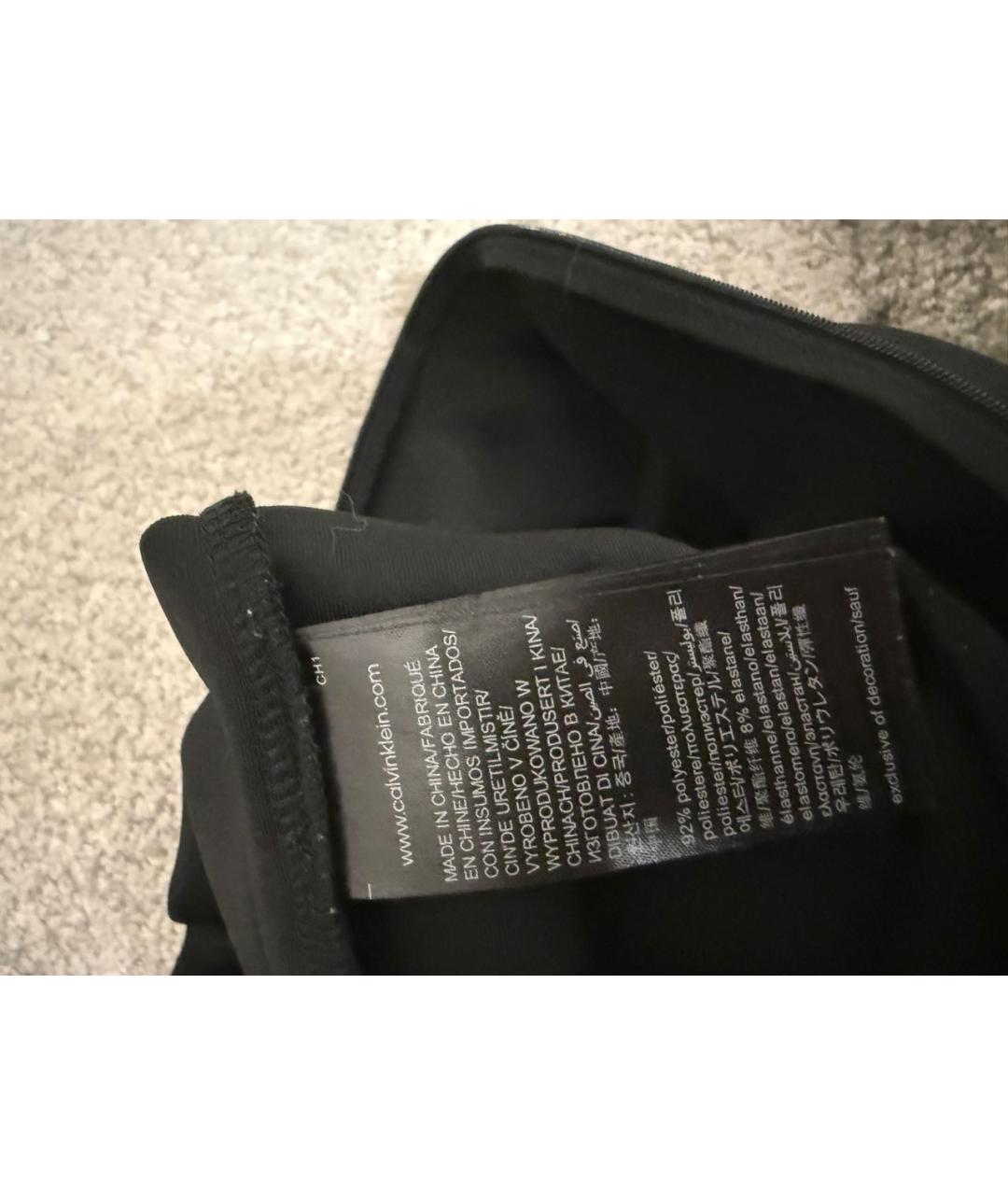 CALVIN KLEIN Черное повседневное платье, фото 6