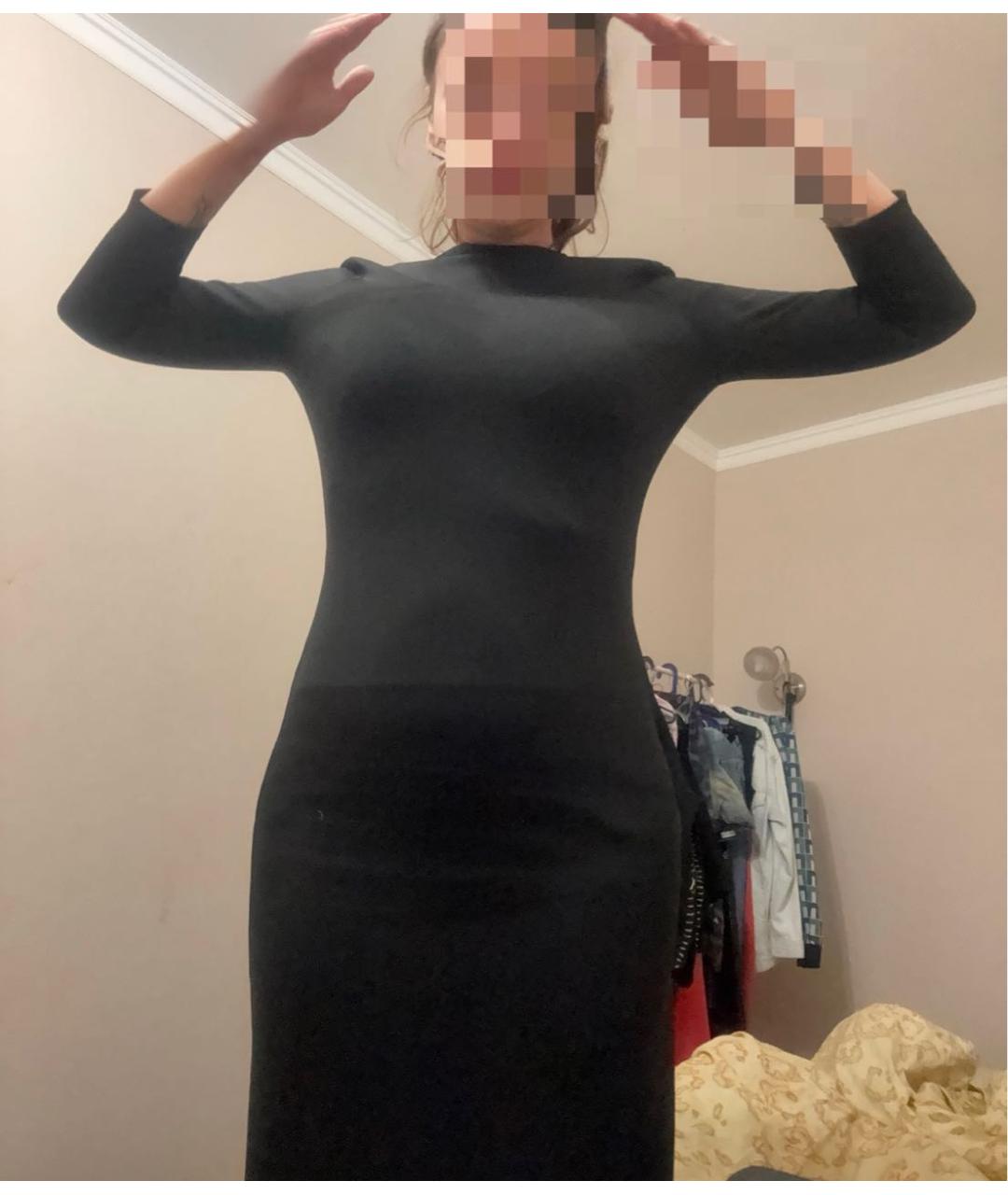 CALVIN KLEIN Черное повседневное платье, фото 5