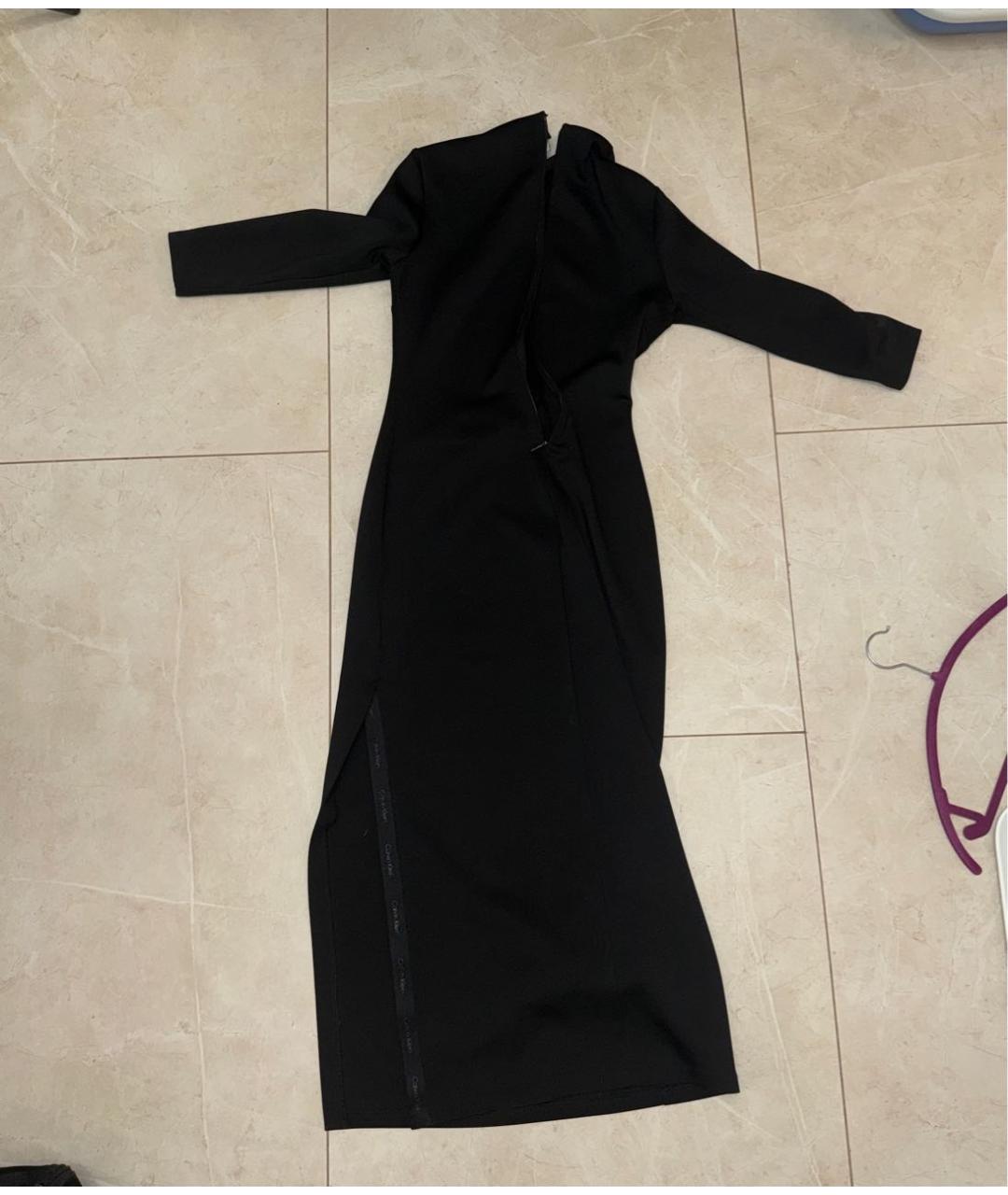 CALVIN KLEIN Черное повседневное платье, фото 2